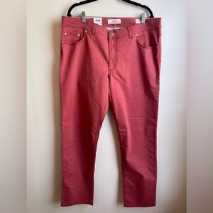 NWT Brax Men's Pants 40 x 34 Red Stretch Chino Straight Leg Flat Front 5 Pocket